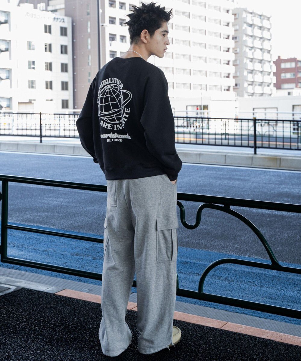 WEGO 【ユニセックス着用ITEM】リラックスフィットグラフィックプルオーバー 