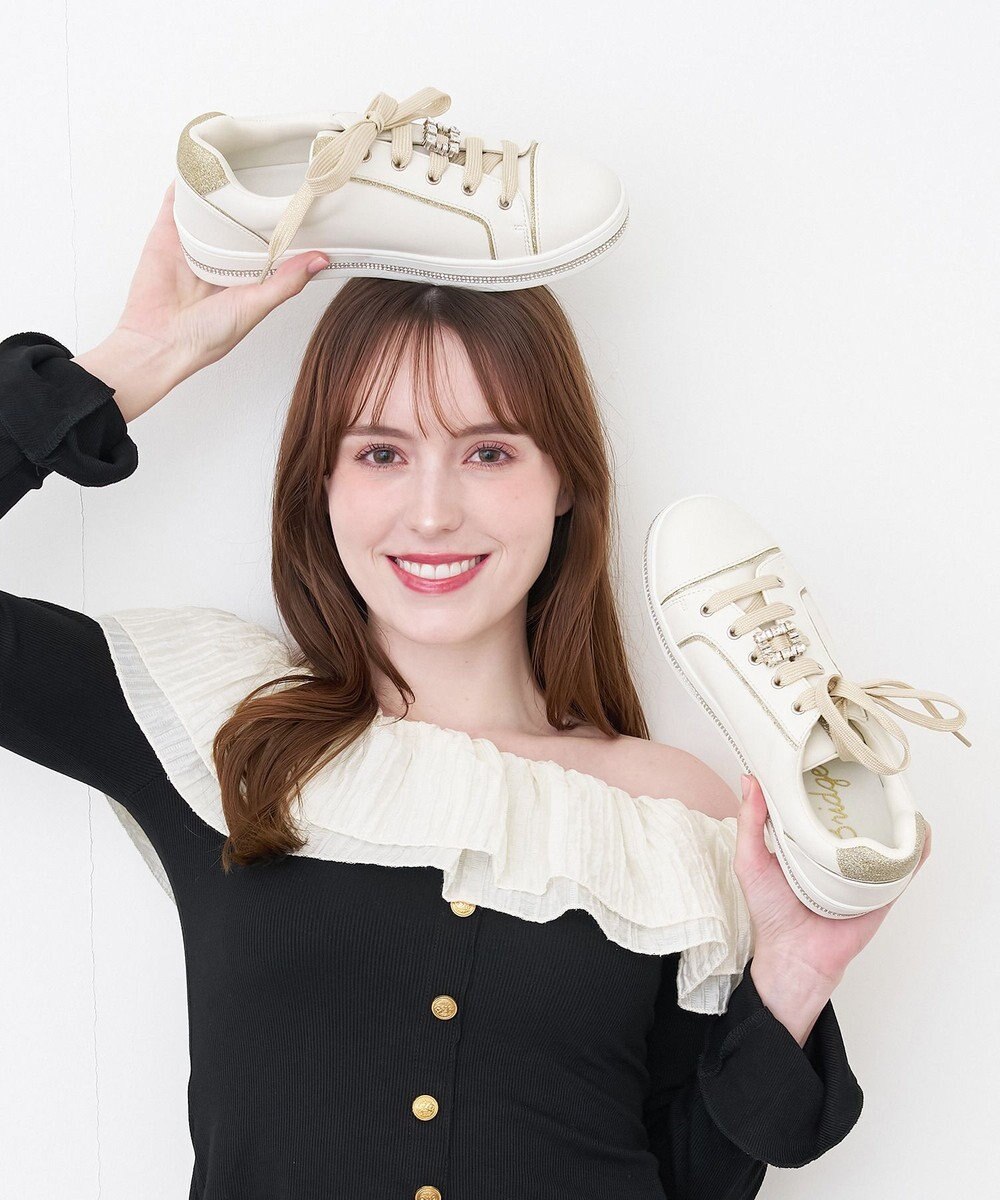 Bridget Birkin 【Bridget Birkin】ジュエルソールラメスニーカー 