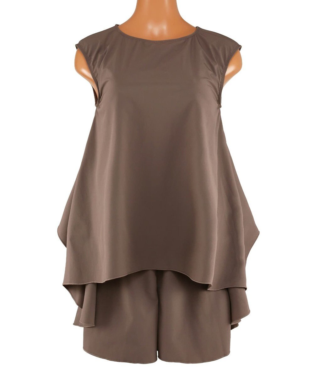 San-ai Resort（三愛水着楽園） 【UPF50＋】　タンクトップキュロット3点セット　9M・11L　【San-ai Resort（サンアイリゾート）】 