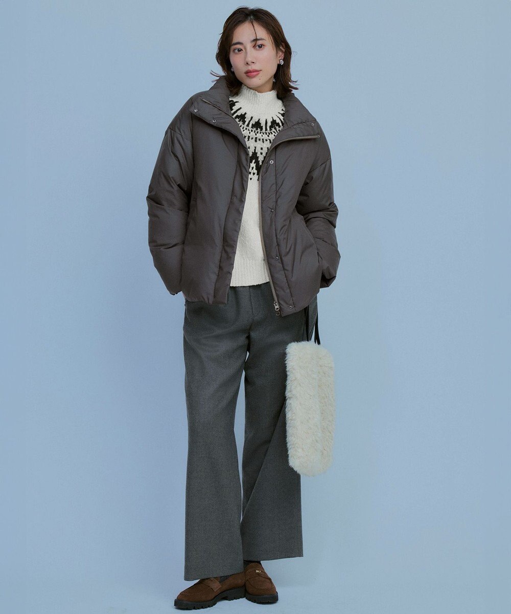 23区 L 【SLOW/一部店舗限定】ジャカード ハイネック ニット 