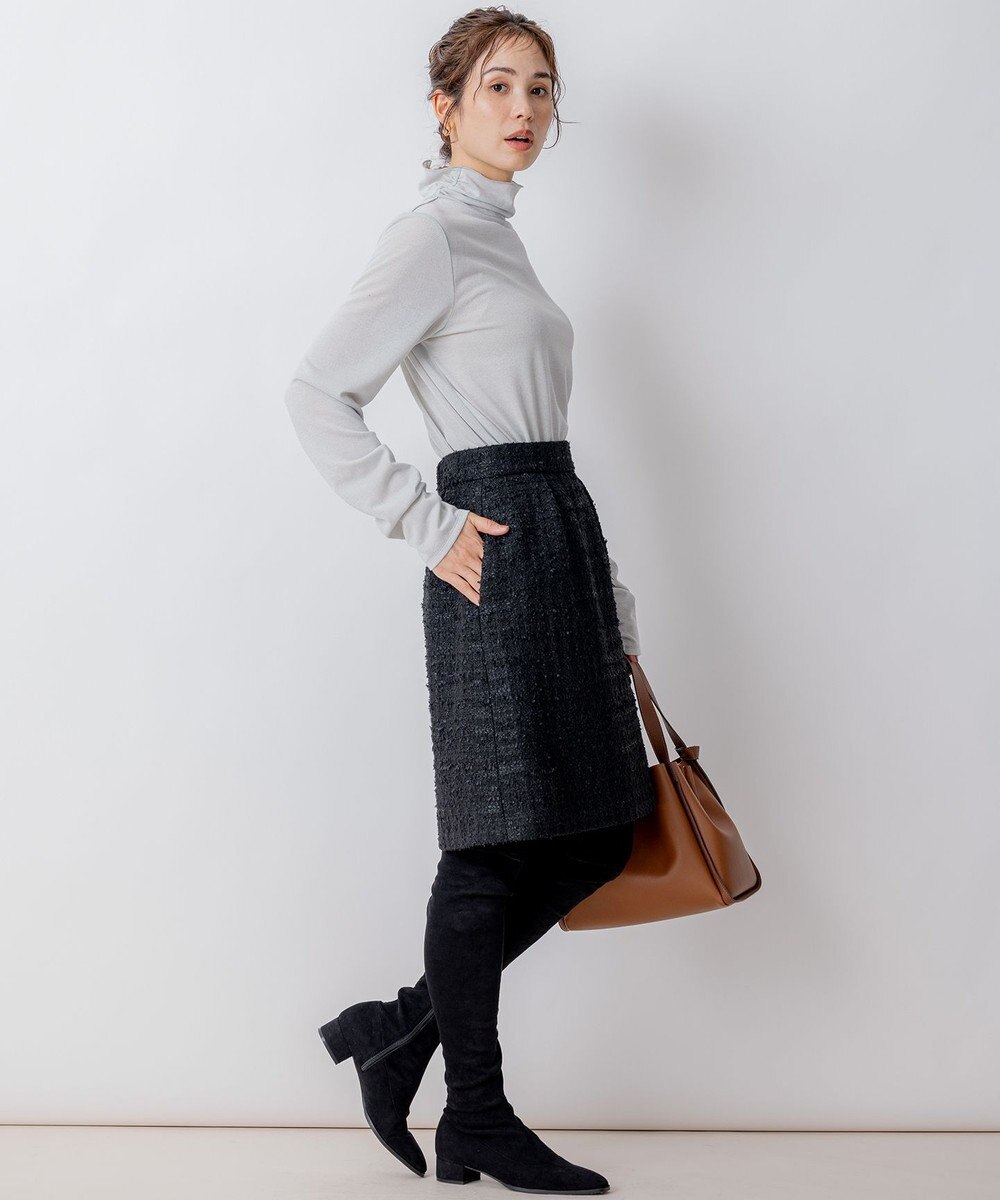 組曲 L ファンシーツィード ミニスカート 