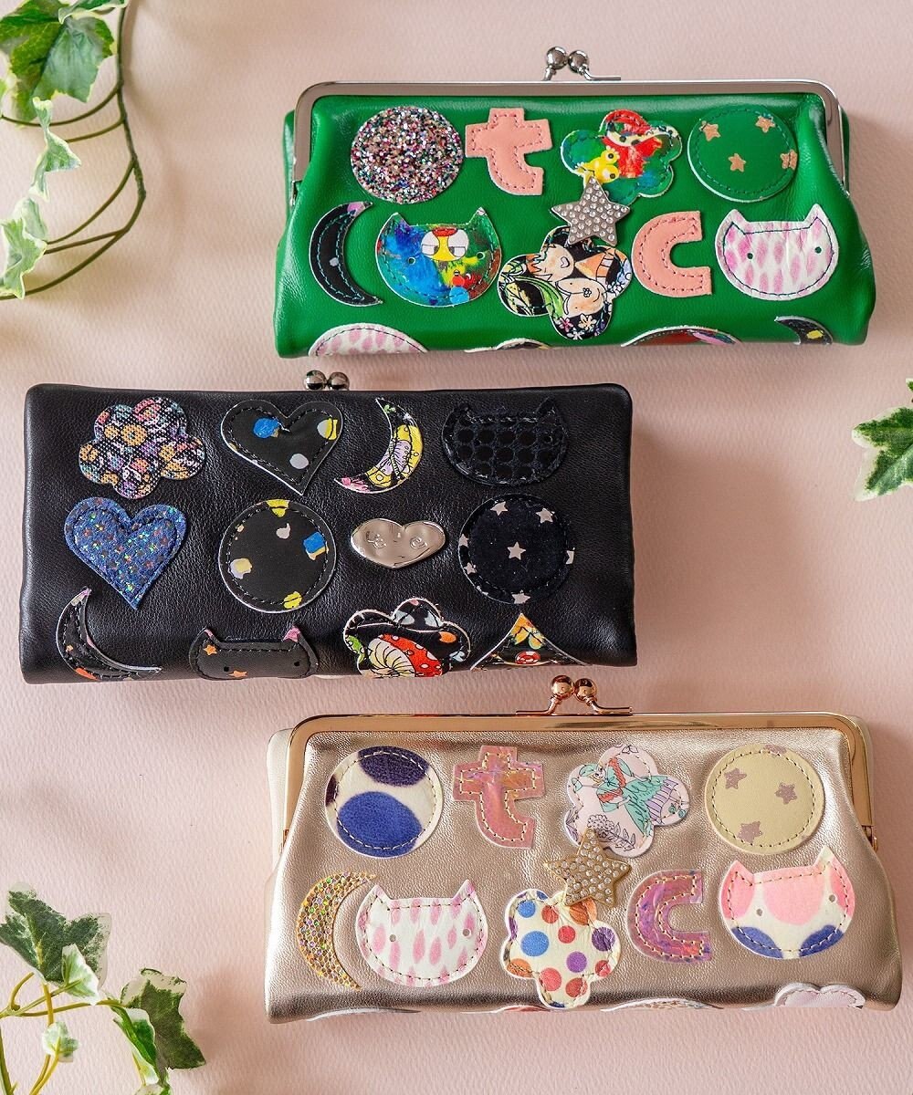 tsumori chisato CARRY tcパッチワーク がま口 長財布 