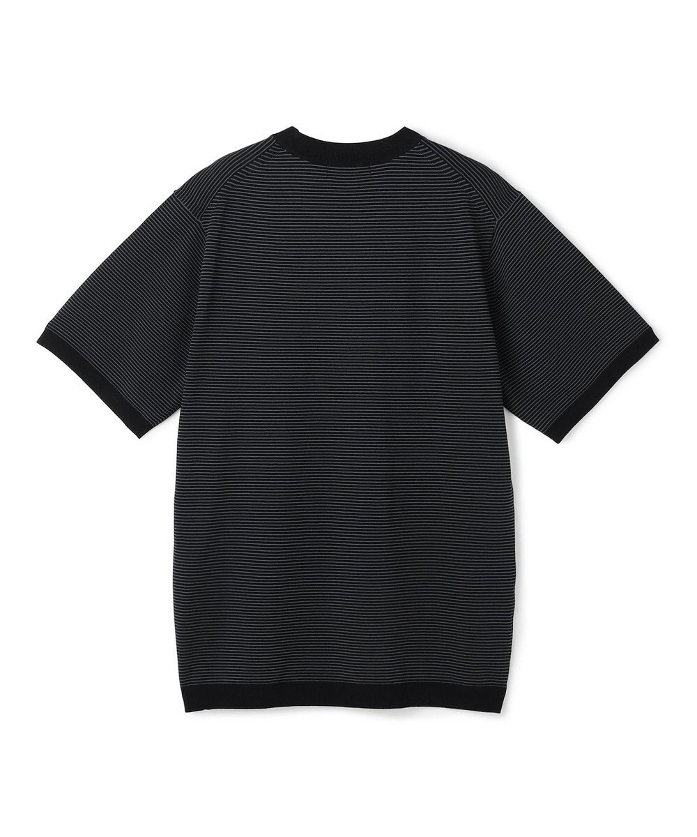 JOSEPH HOMME 【新柄】リュクスレーヨンボーダー　クルーネック半袖ニット 