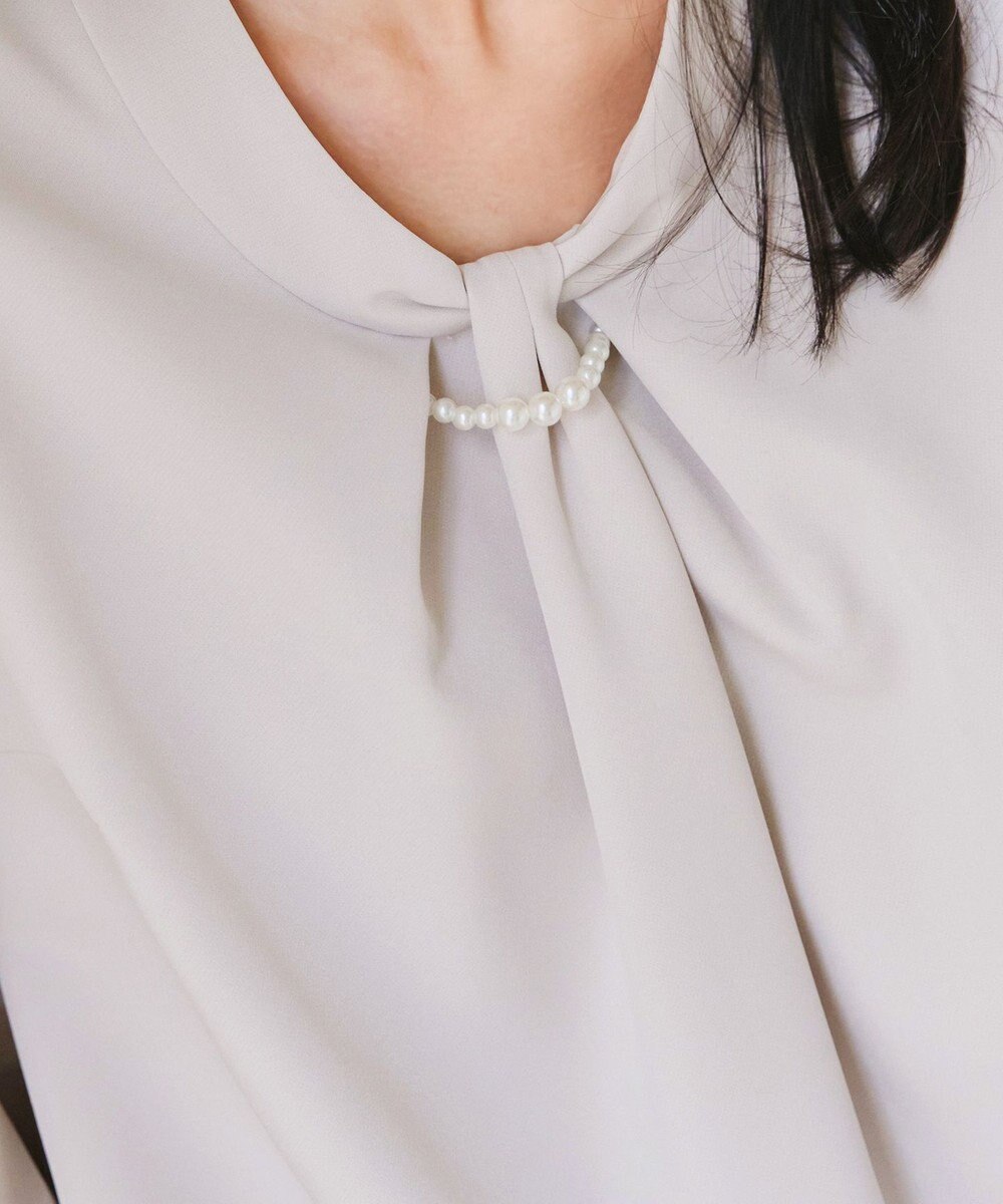 Tiaclasse L 【ダブルクロス】2wayボウタイ風ブラウス 