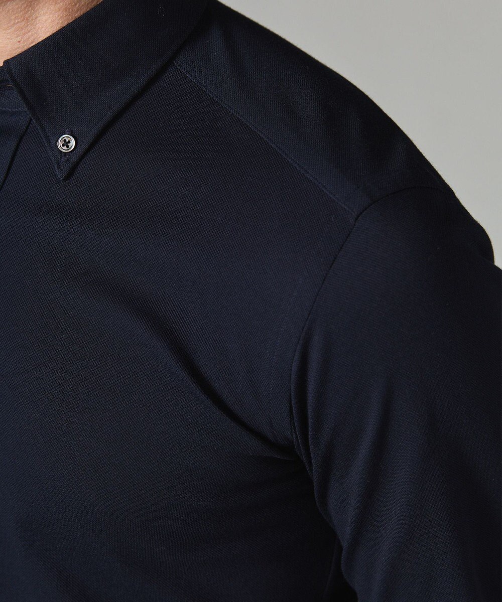 GOTAIRIKU 【吸水速乾】クールマックス鹿の子 ビズシャツ_ボタンダウン 