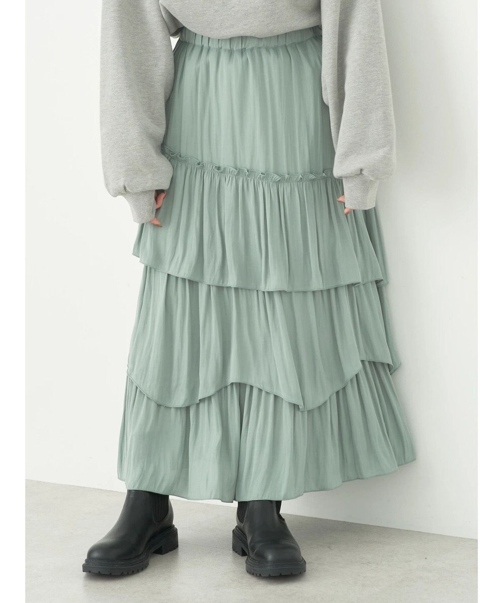 earth music&ecology ランダムティアードスカート 
