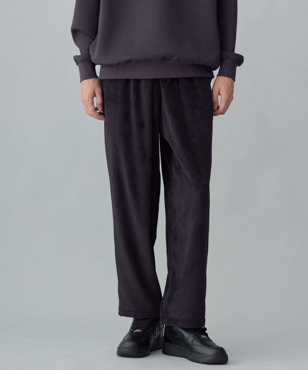 UNFILO MENS 【男女兼用】リラックス コーデュロイ ギャザーパンツ 