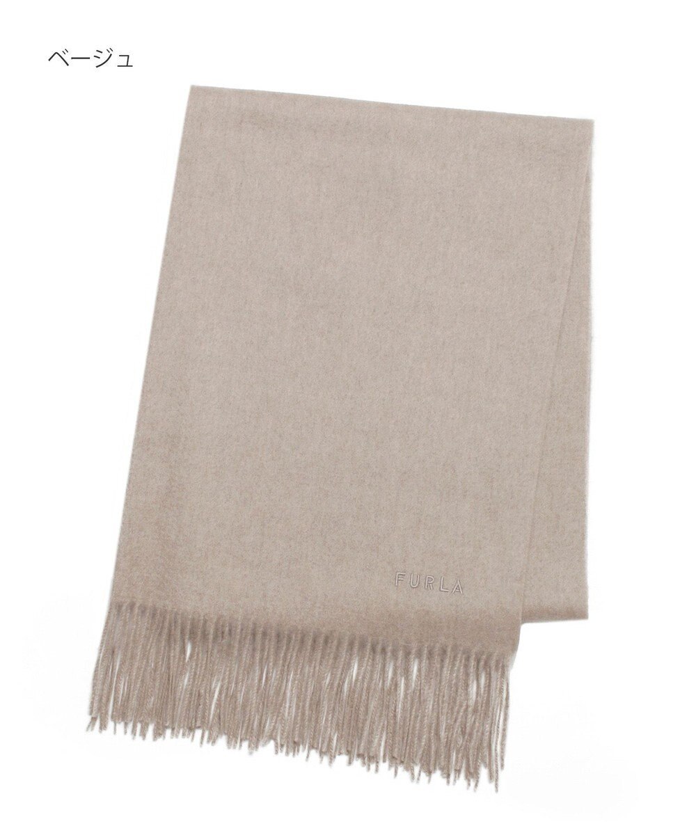 MOONBAT 【洗えるカシミヤ/大人百花1月号掲載】FURLA カシミヤ100%超大判無地 ストールマフラー／幅70cm 