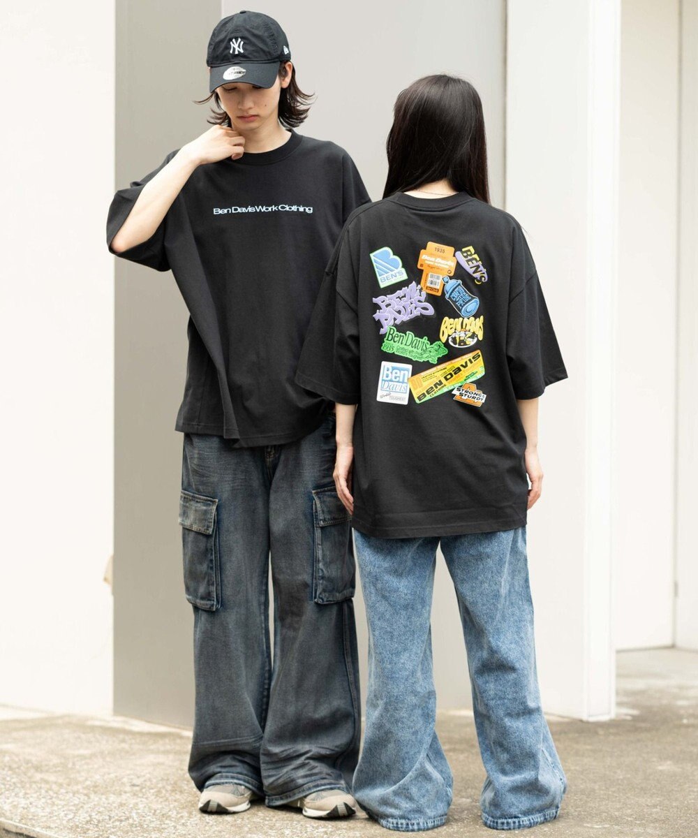 WEGO 【ユニセックス着用ITEM/SMLサイズ展開】別注BENDAVISクールタッチグラフィックT（SS） 