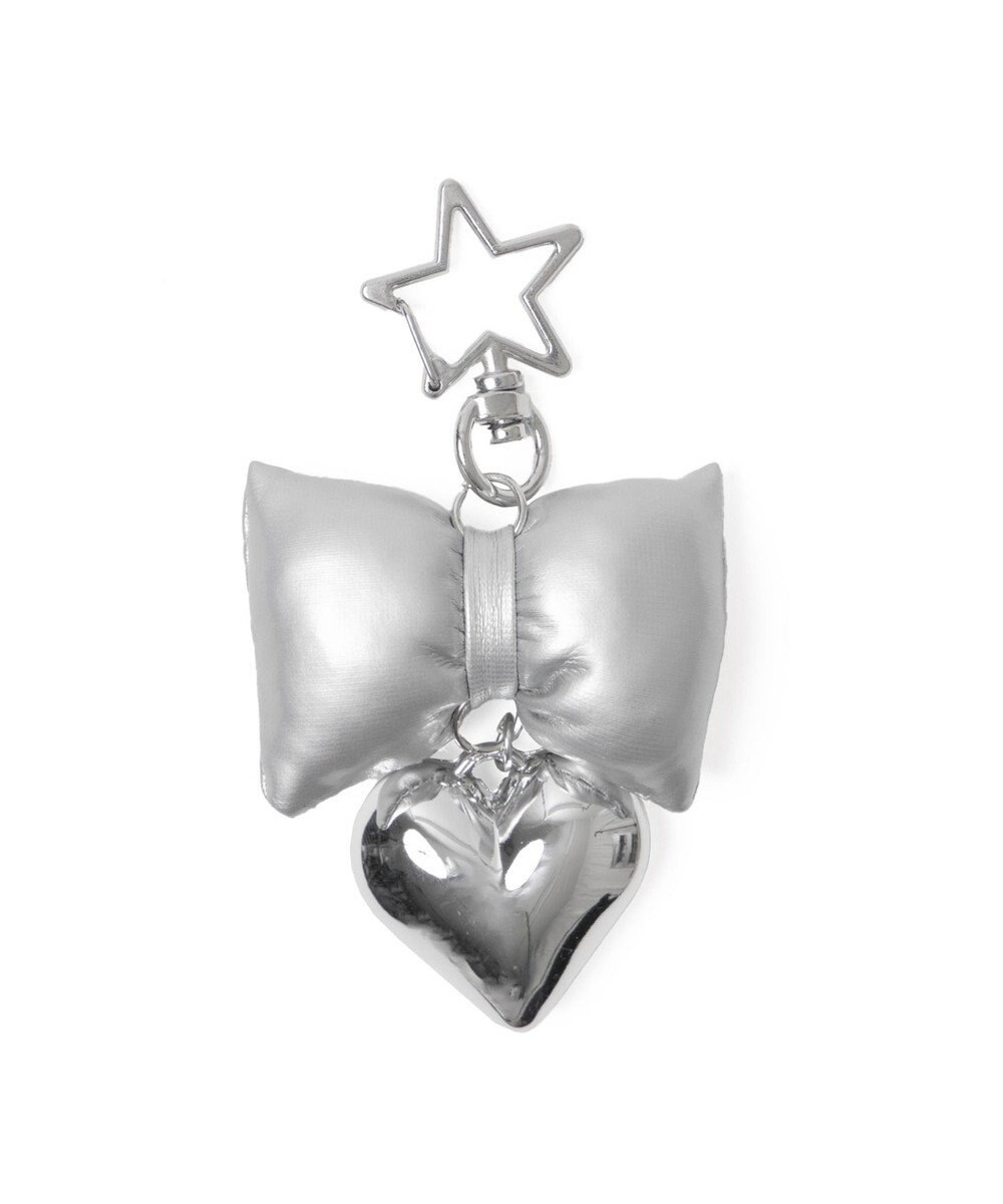 WEGO クッションリボンハートキーホルダー 