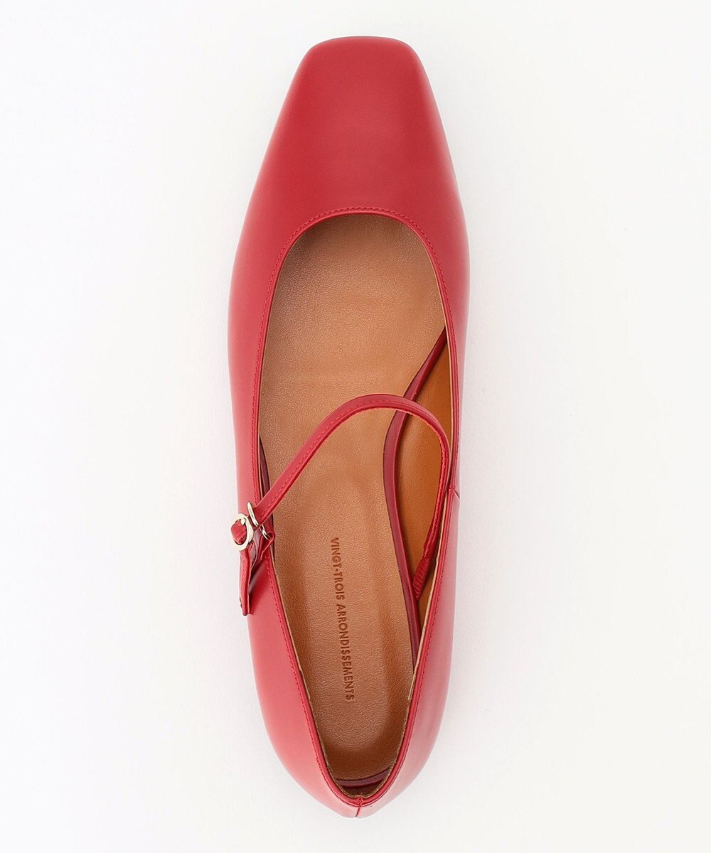 23区 ストラップ付フラットシューズ 