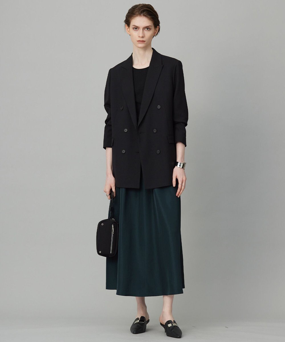 ICB L 【洗える】オーガニックコットンリブ ノースリーブニット 