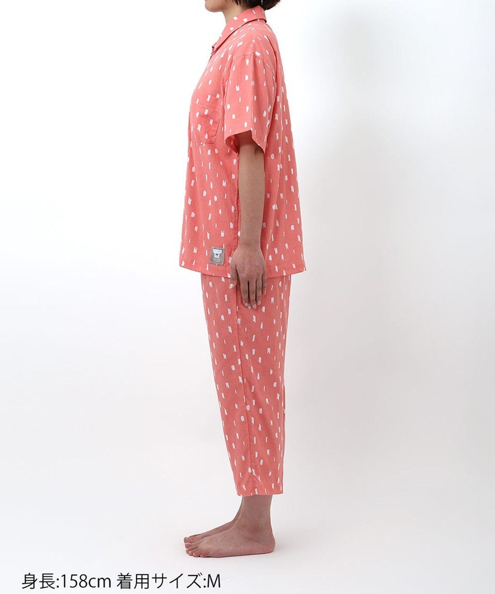 ワコール／睡眠科学 パジャマ 5分袖 半袖 8分丈 綿100%(本体) 【SOU・SOU（R）】 レディース YDT162 睡眠科学／ワコール 
