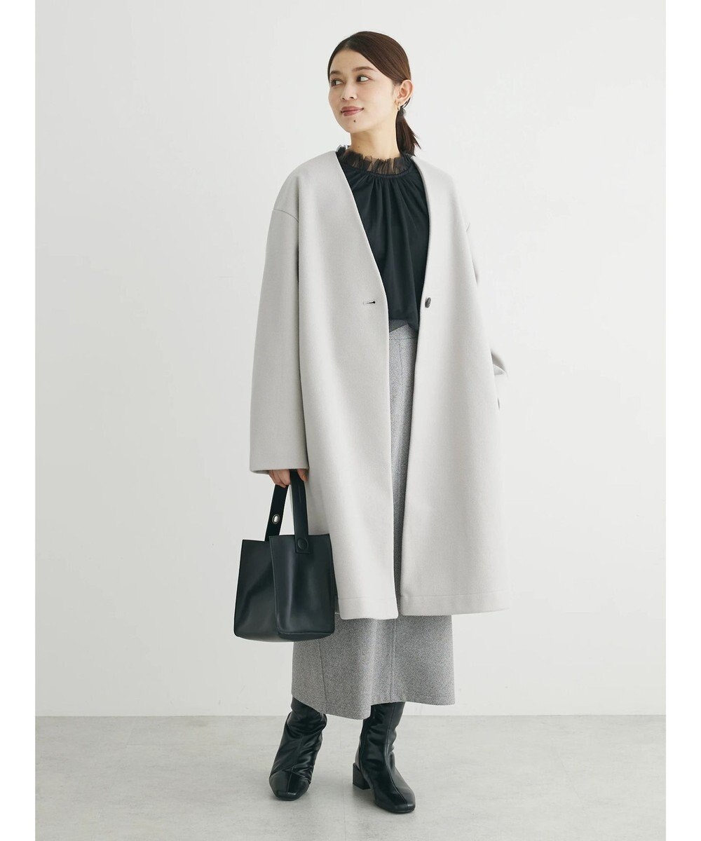 Green Parks ・ＥＬＥＮＣＡＲＥ　ＤＵＥ　チュールハイネックブラウス 