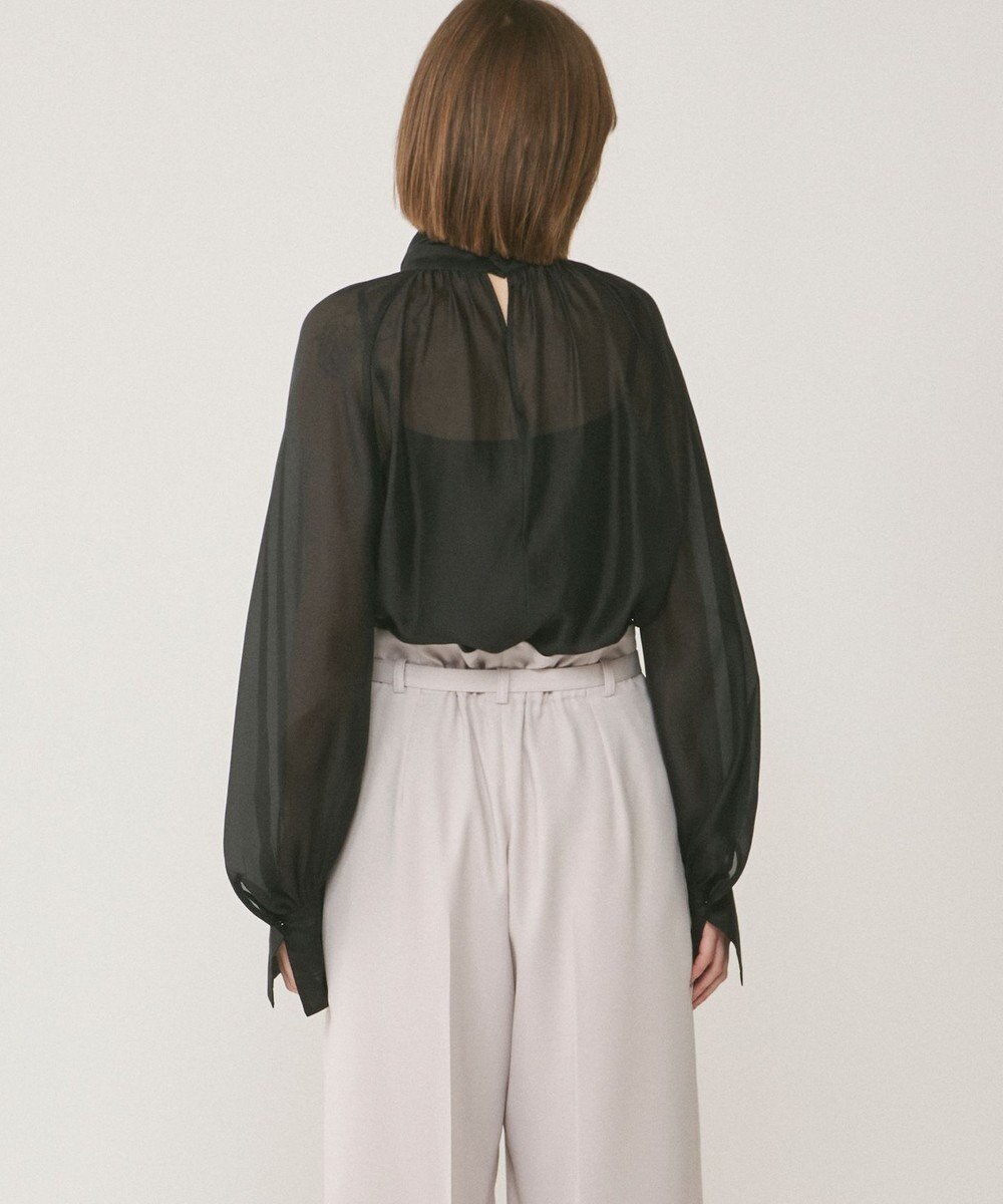 GRACE CONTINENTAL シアーボウタイブラウス 