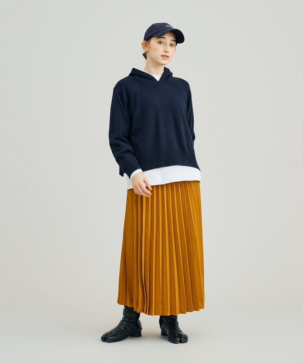 J.PRESS YORK STREET 【WOMEN】ウールカシミヤ フーディニット 