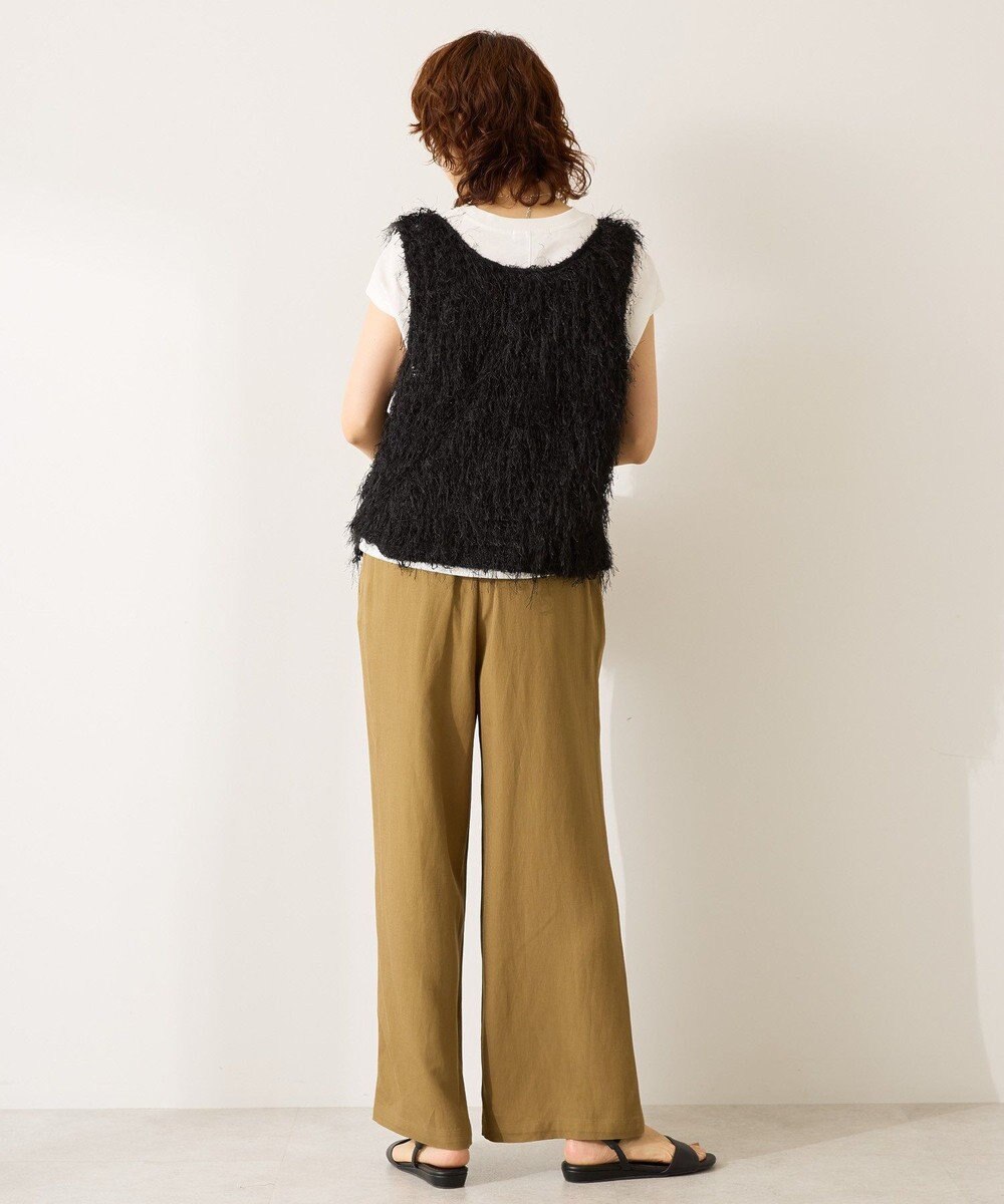 AMERICAN HOLIC 【前後2way】サイドスリットシャギーベスト 