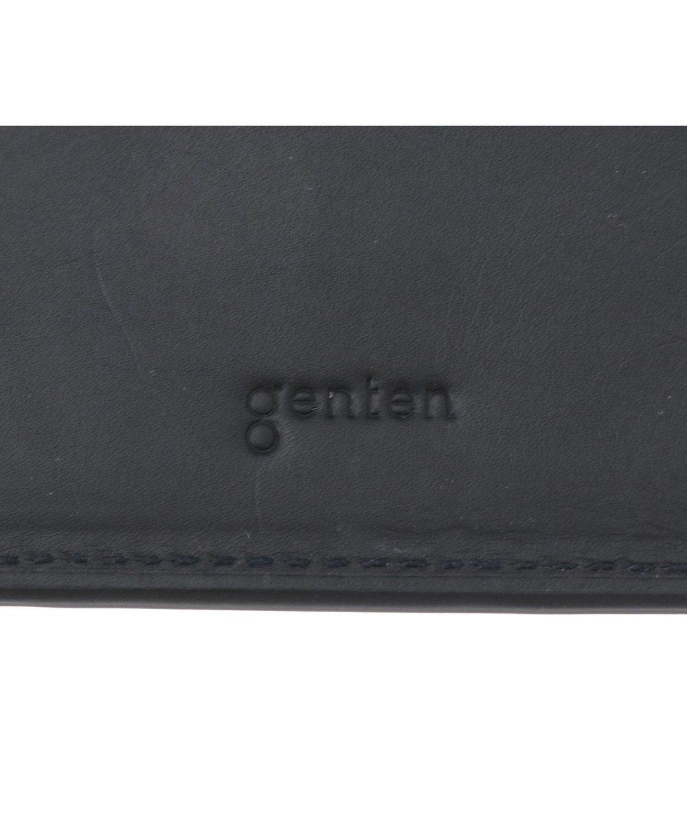 genten スクエアウォレット ラクダ革二つ折り財布 