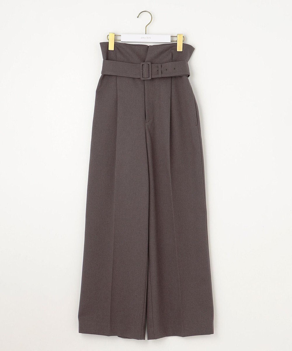 ANY SIS 【BAILA12月号掲載・貴島明日香さんコラボ】ハイカットリターン ワイドパンツ 