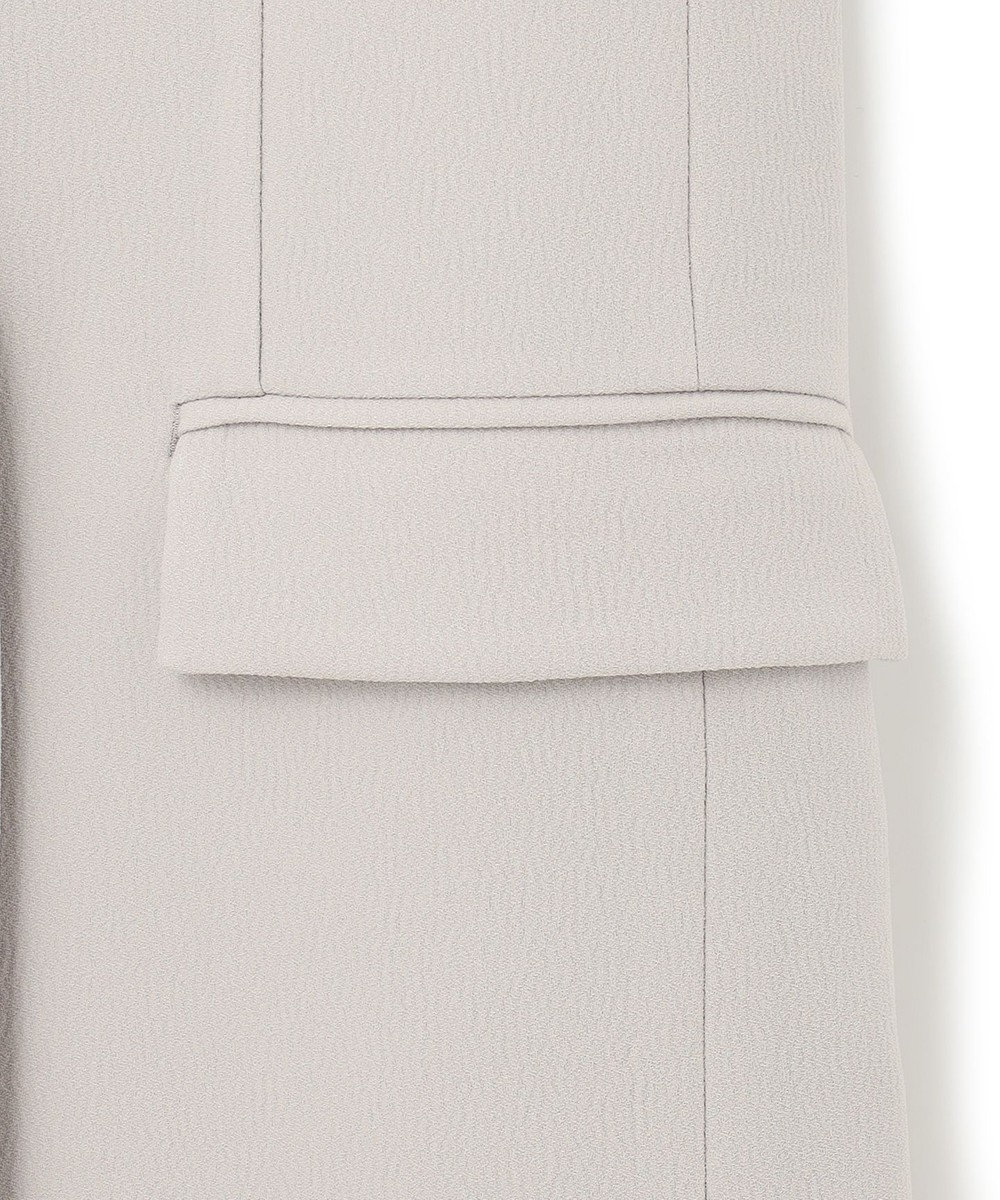 ICB 【WEB限定・洗える】BackSatinGeorgette ノーカラージレ 