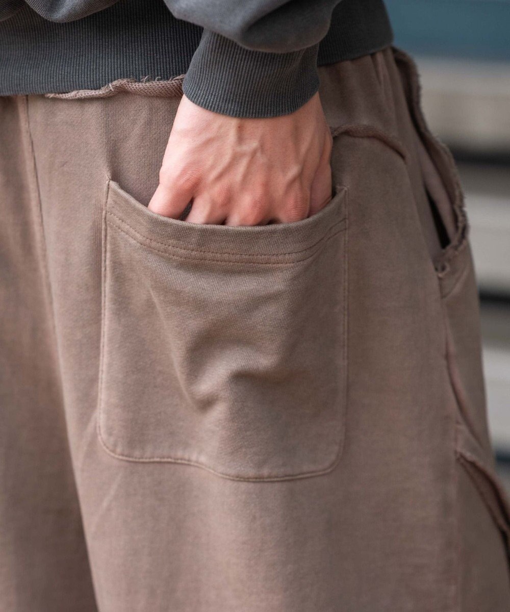 WEGO 【ユニセックス着用ITEM/ウエストゴム/MLサイズ展開】バルーン3Dスウェットパンツ 