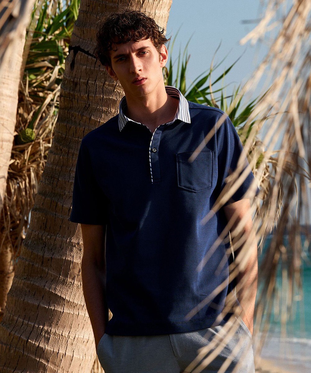 JOSEPH ABBOUD 【キングサイズ・ギフトでも人気！オーガニックコットン使用・消臭などの高機能】ダディ ポロシャツ 