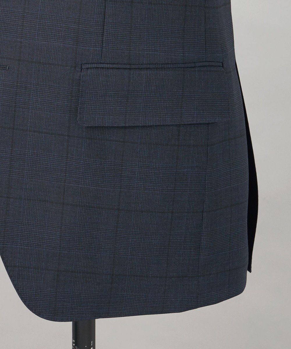 GOTAIRIKU シワになりにくい【御幸毛織/みゆきけおり】DRYSPINNER 平織スーツ_ネイビー格子 