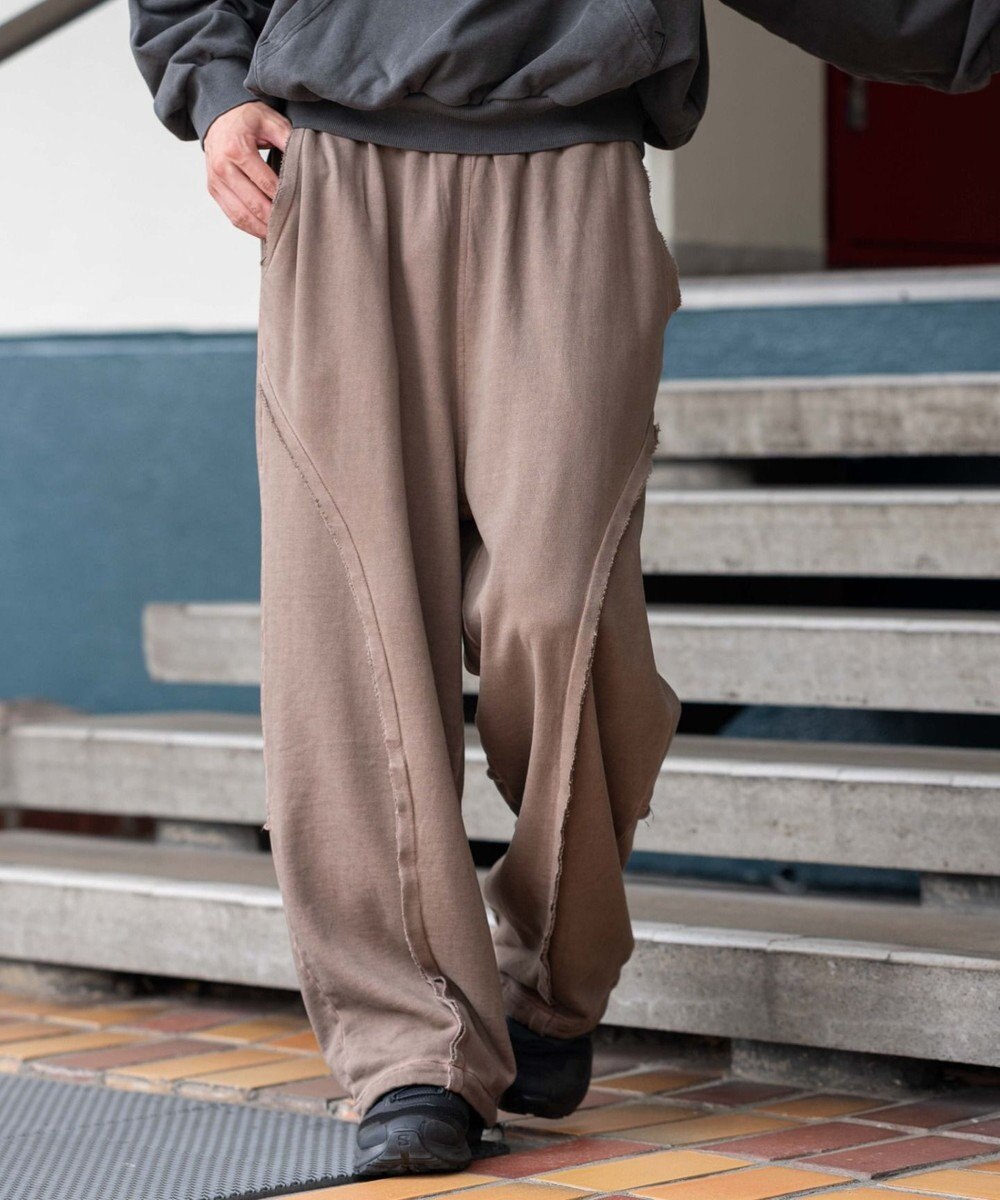 WEGO 【ユニセックス着用ITEM/ウエストゴム/MLサイズ展開】バルーン3Dスウェットパンツ 