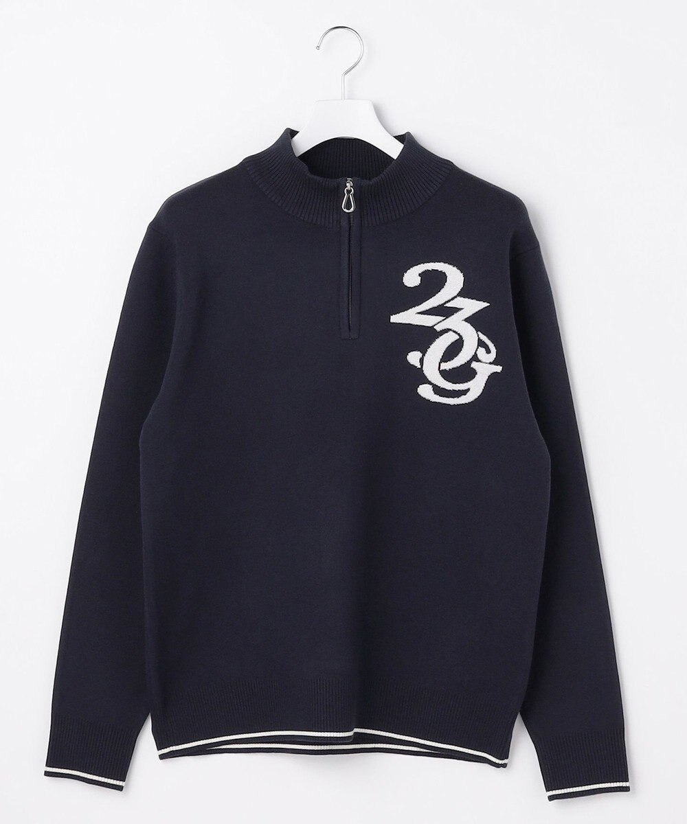 23区GOLF 【MEN】ロゴグラフィックもちもちニット 
