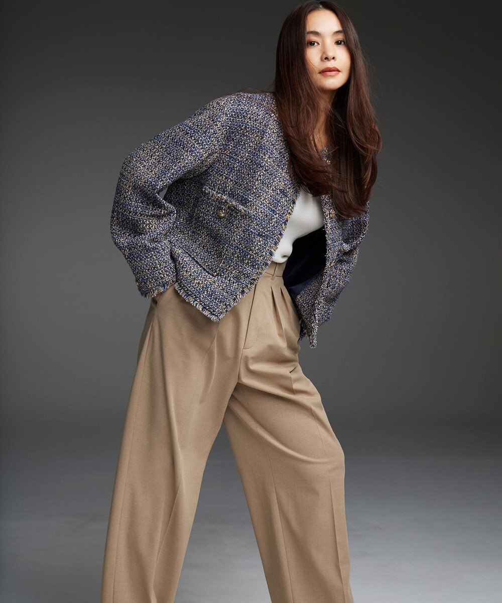 23区 S 【CLASSY.11月号掲載/洗える】ドライ2WAYストレッチ ワイドパンツ 