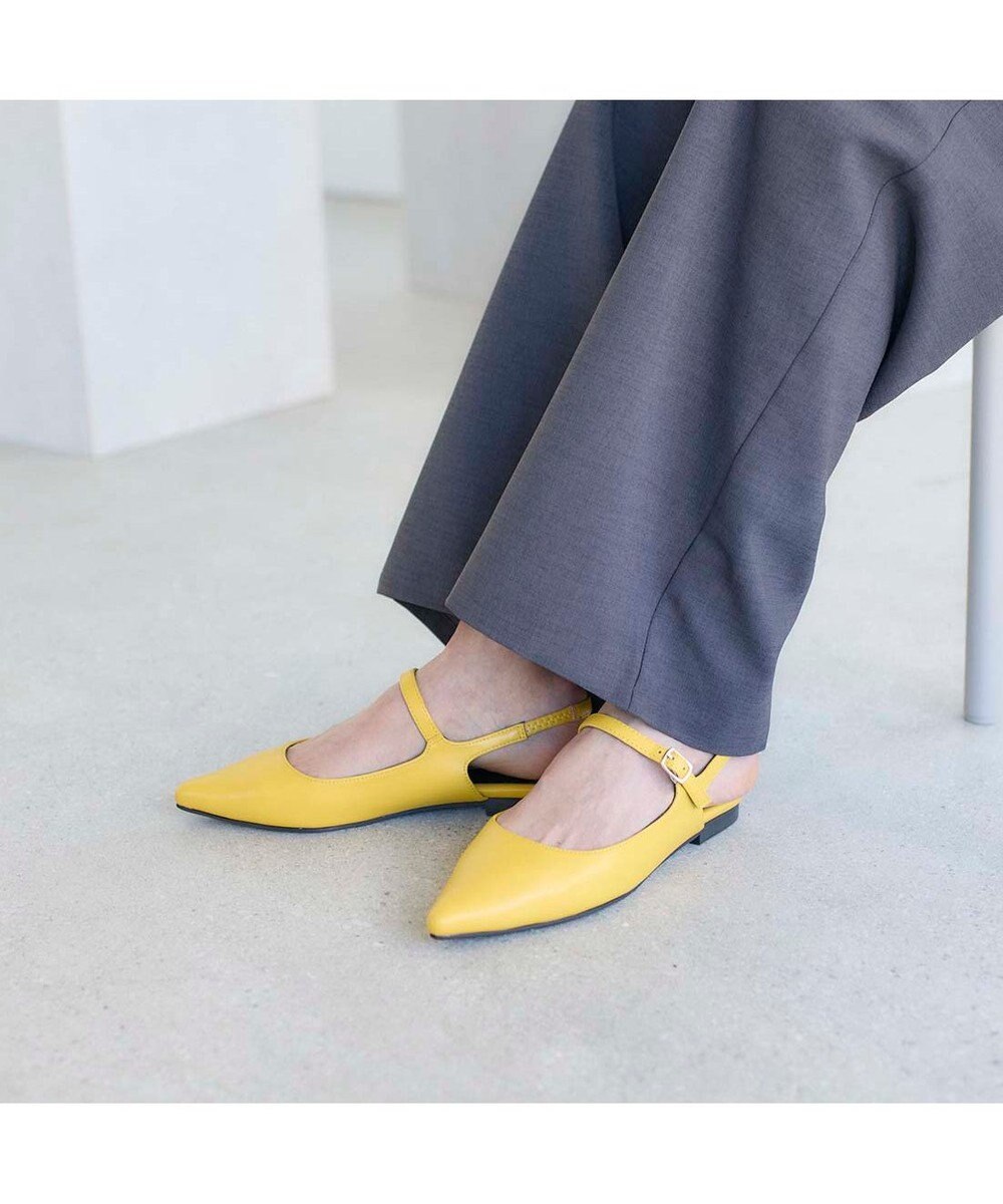 MODE ET JACOMO <noyau>ポインテッドトゥバックベルトパンプス 