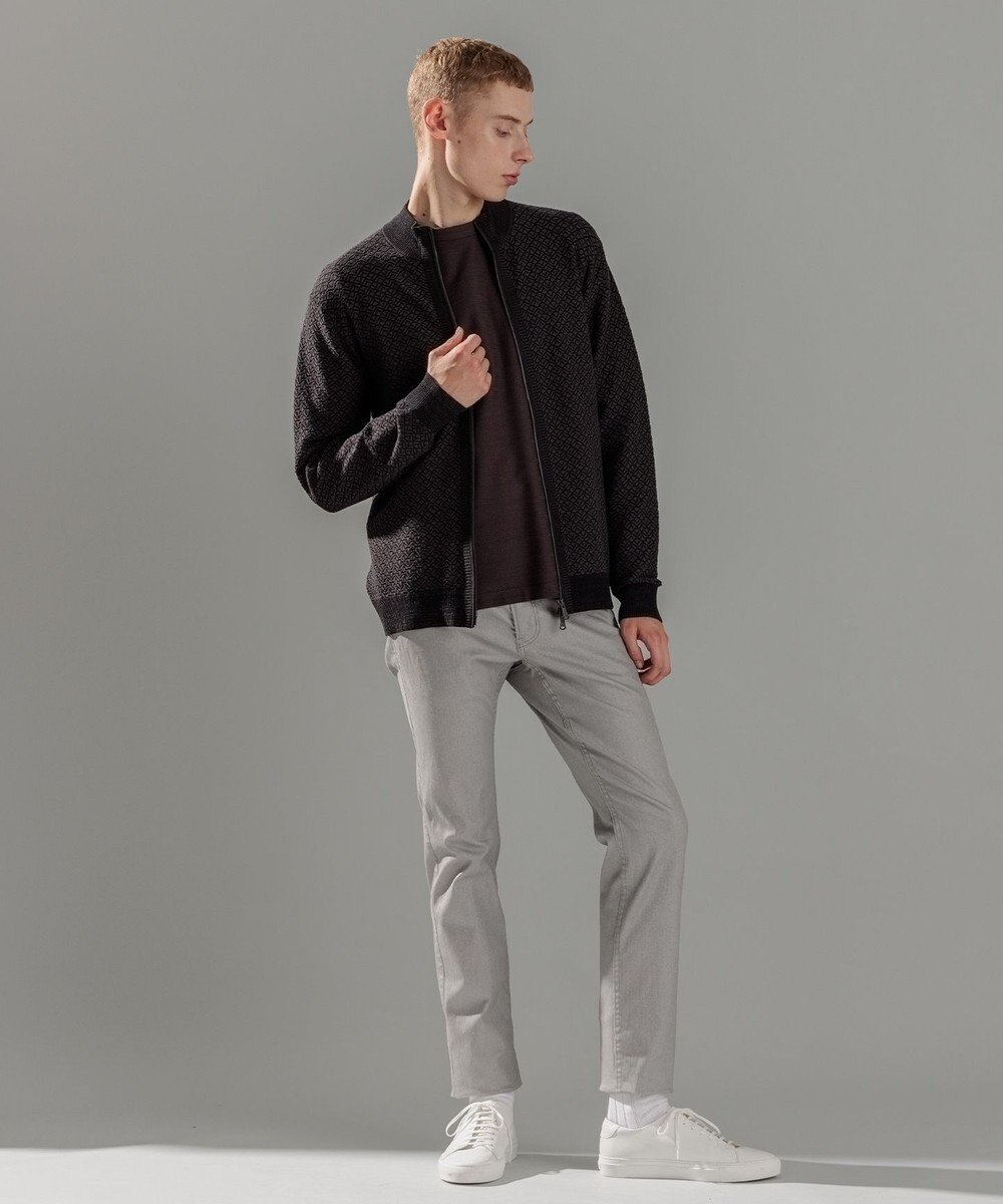 JOSEPH HOMME ブラッシュジャガード　クルーネック長袖Tシャツ 