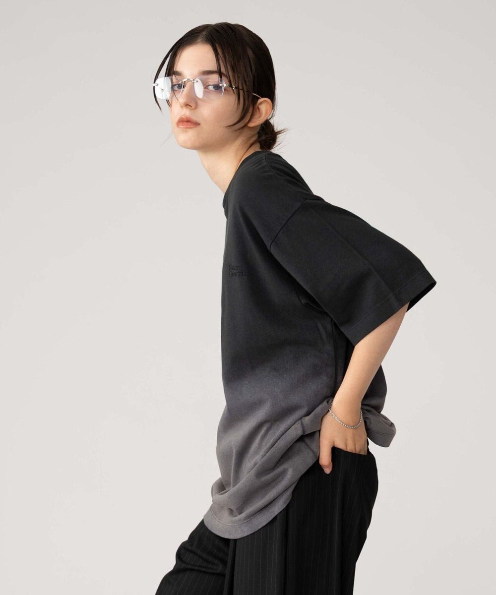 WEGO 【ユニセックス着用ITEM/MLサイズ展開】グラデーションワンポイントT（SS） 