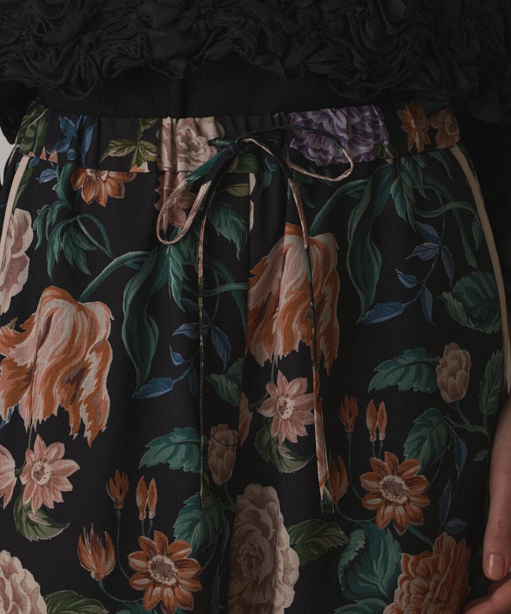 GRACE CONTINENTAL アンティークフラワープリントパンツ 