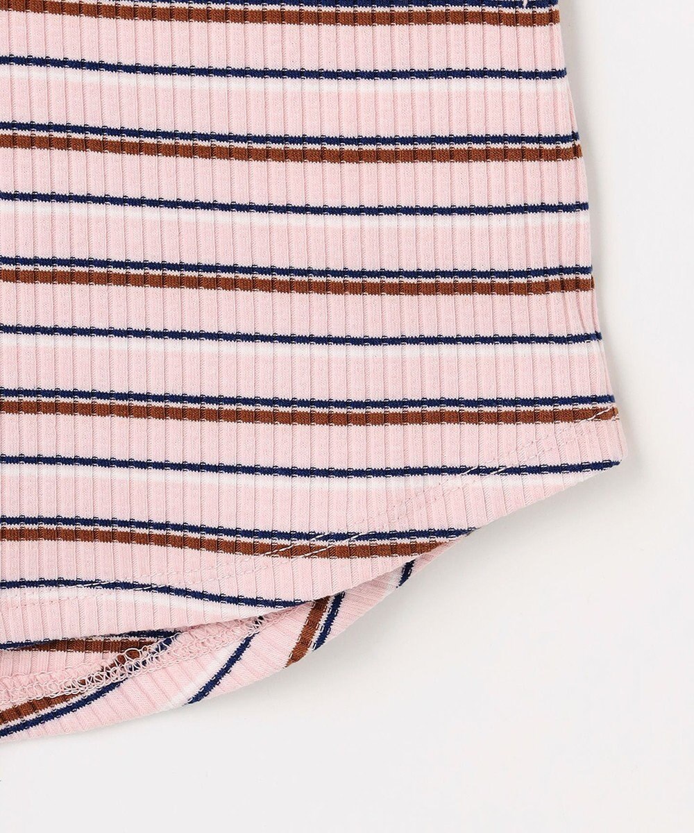 ANY テレコラウンドヘムタンクトップ 