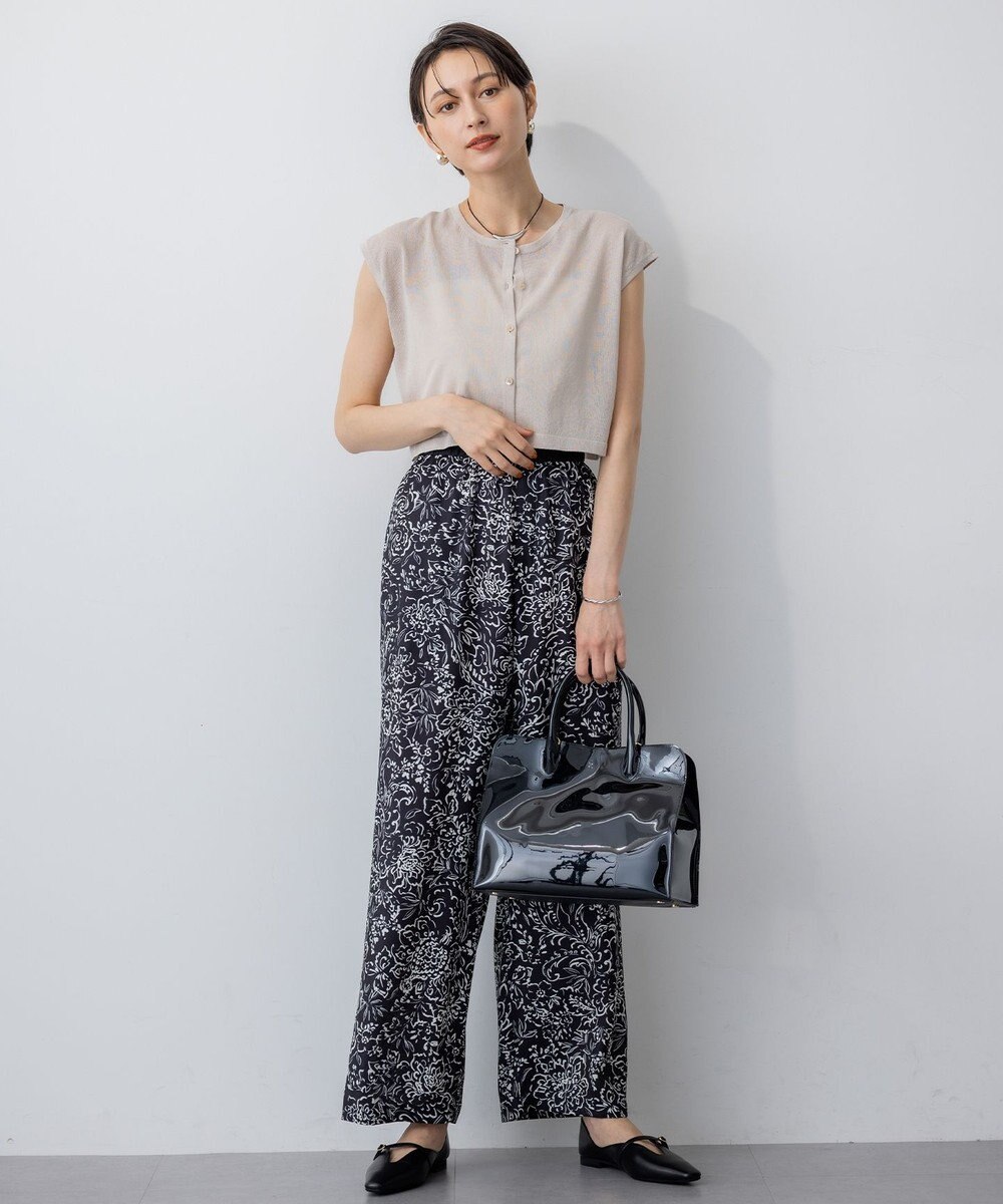 23区 L 【洗える】ベアトップ パッド付き キャミソール 