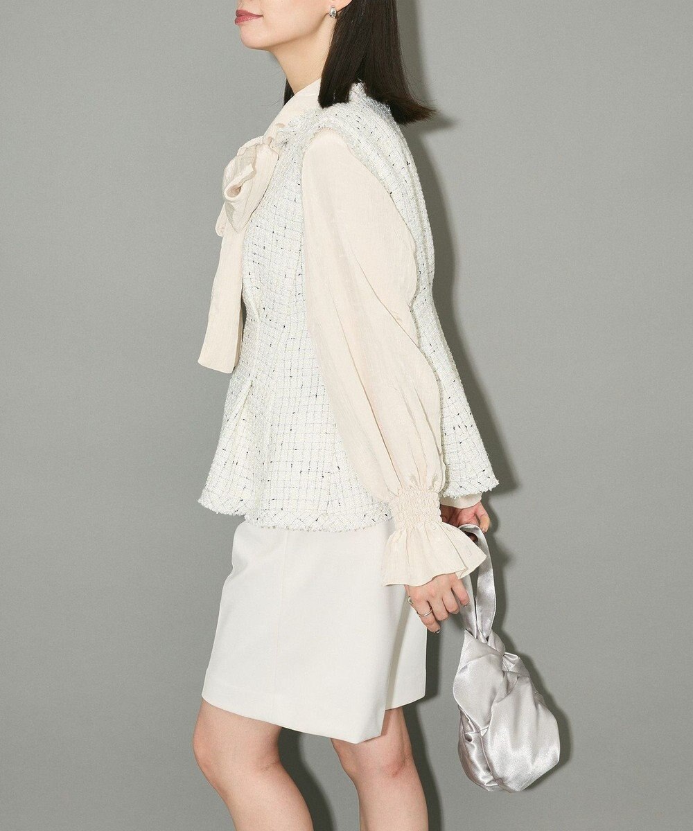 Green Parks ツイードペプラムベスト 