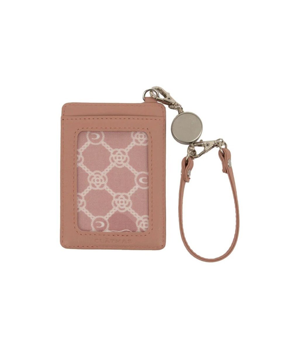 CLATHAS ワッフル リール付きパスケース 