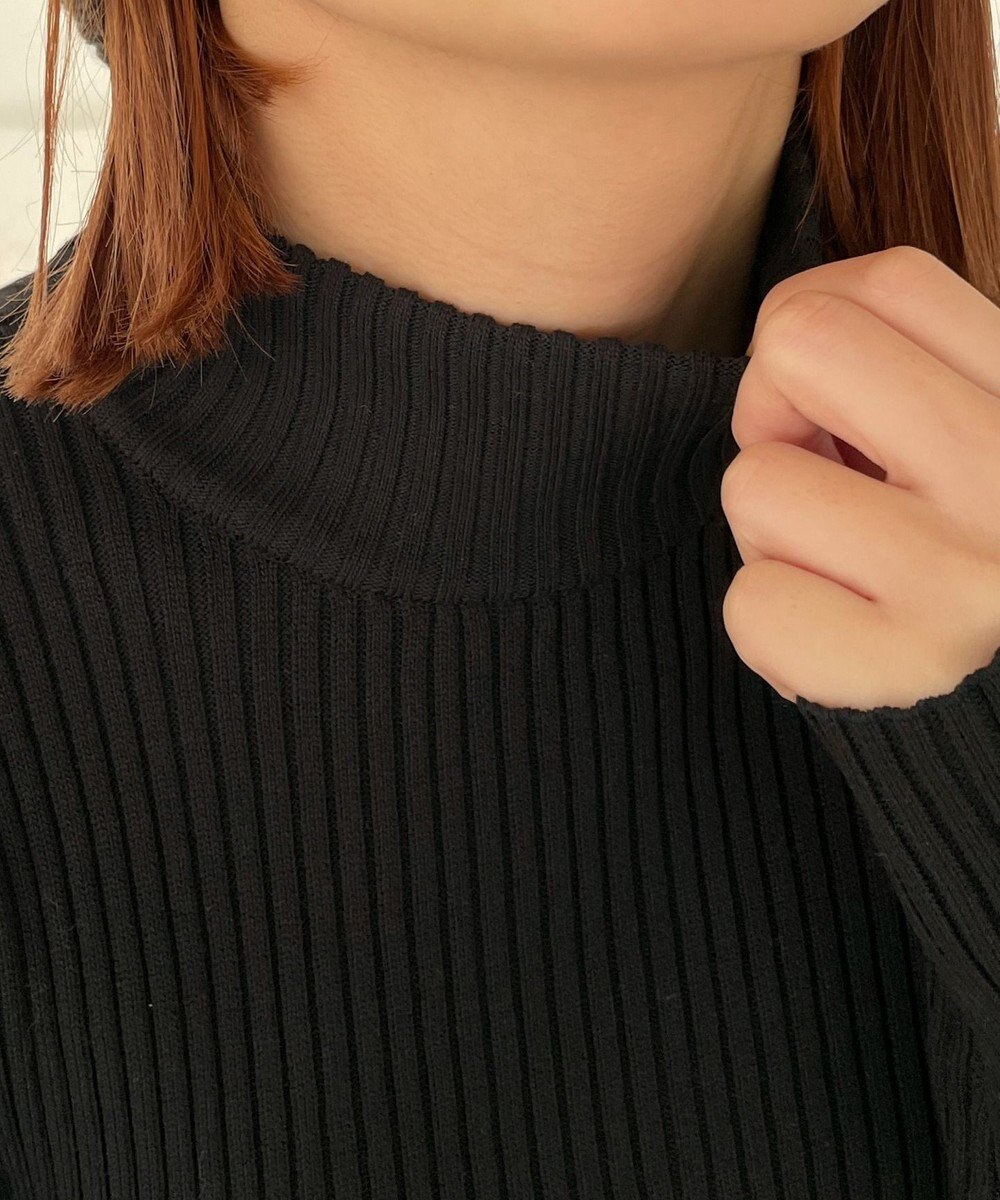 WEGO リブハイネックショートニット 