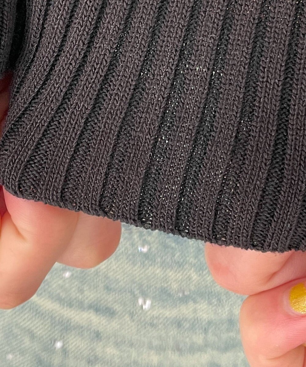 WEGO リブハイネックショートニット 