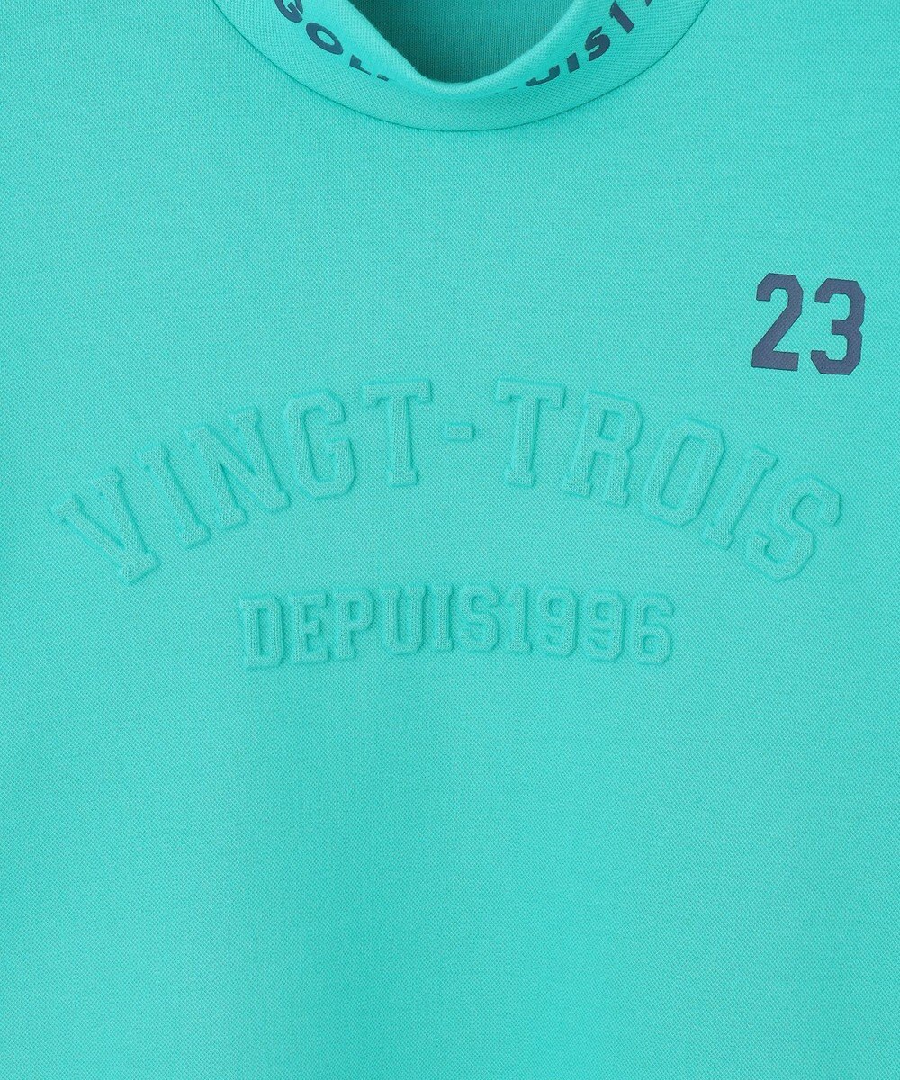 23区GOLF 【MEN】パターンからゴルフに合わせたしっかり素材のカノコダンボールモック 