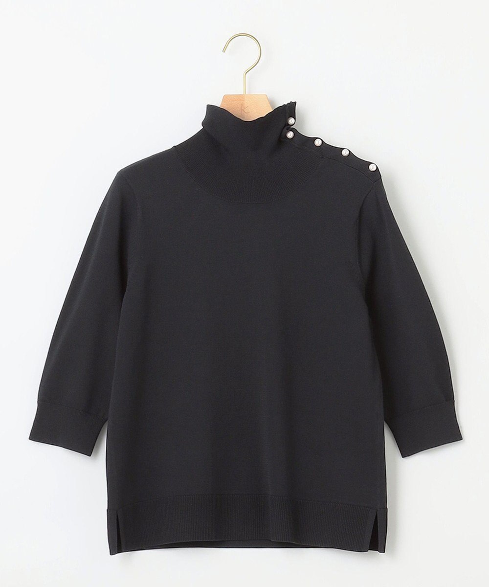 組曲 MINA六分袖タートルネック ニット 