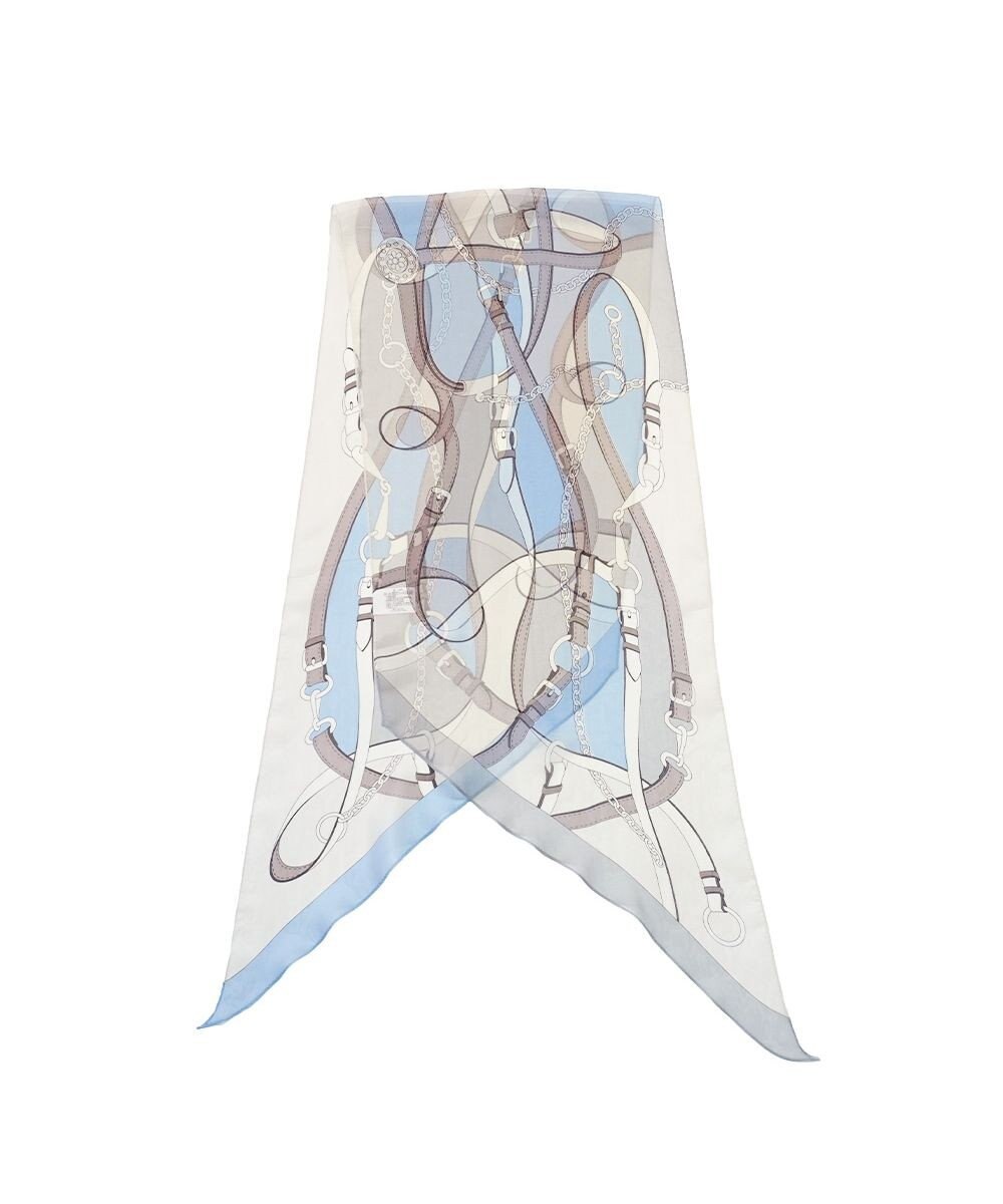 Marca ＜洗えるシルク＞【Marcaオリジナル】フローイングベルト剣先 ウォッシャブル シルクローン 剣先ストール 