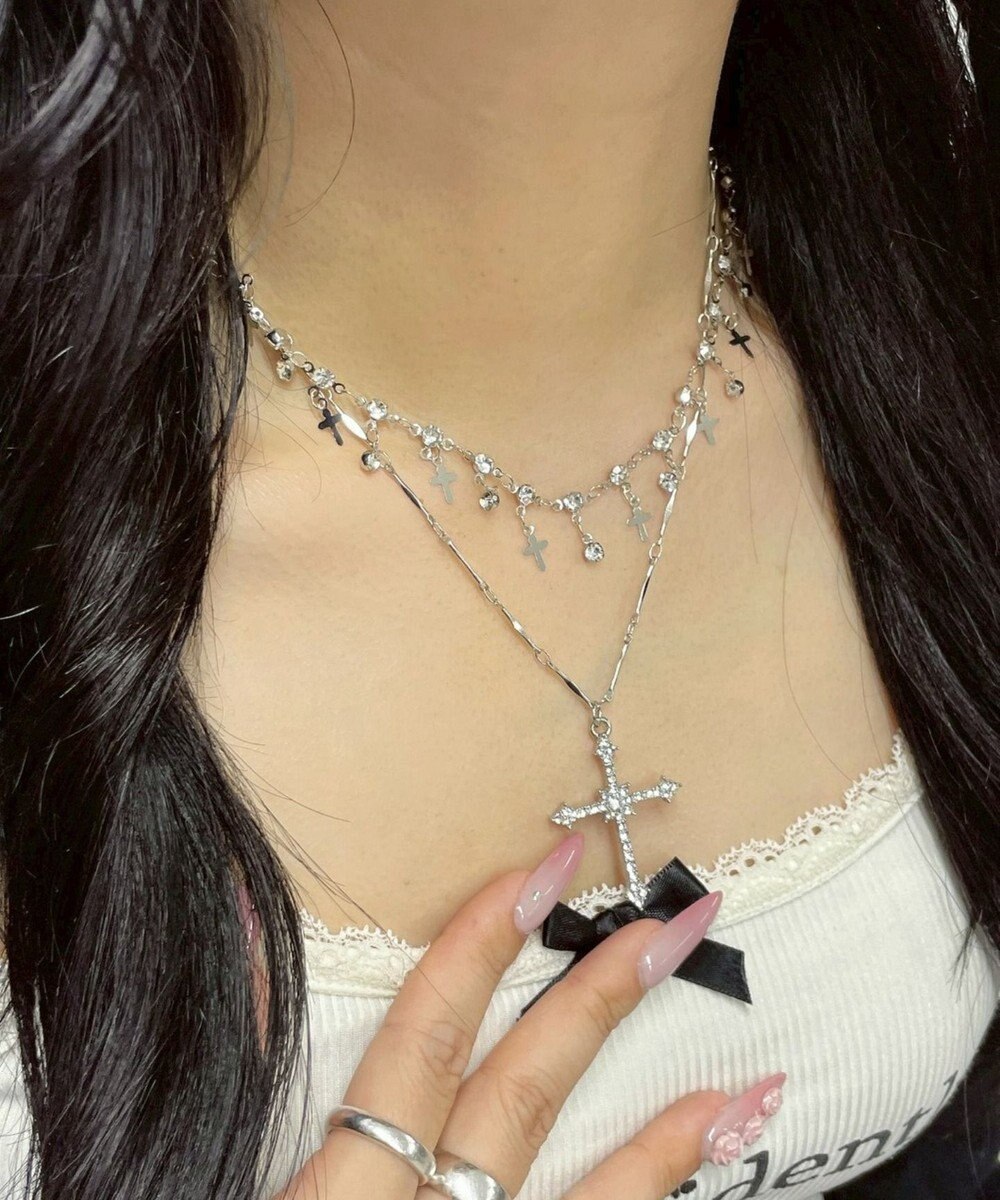 WEGO Lクロスレイヤードネックレス 