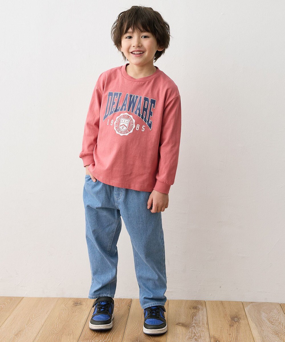 ANY KIDS ロゴプリント 長袖Tシャツ 