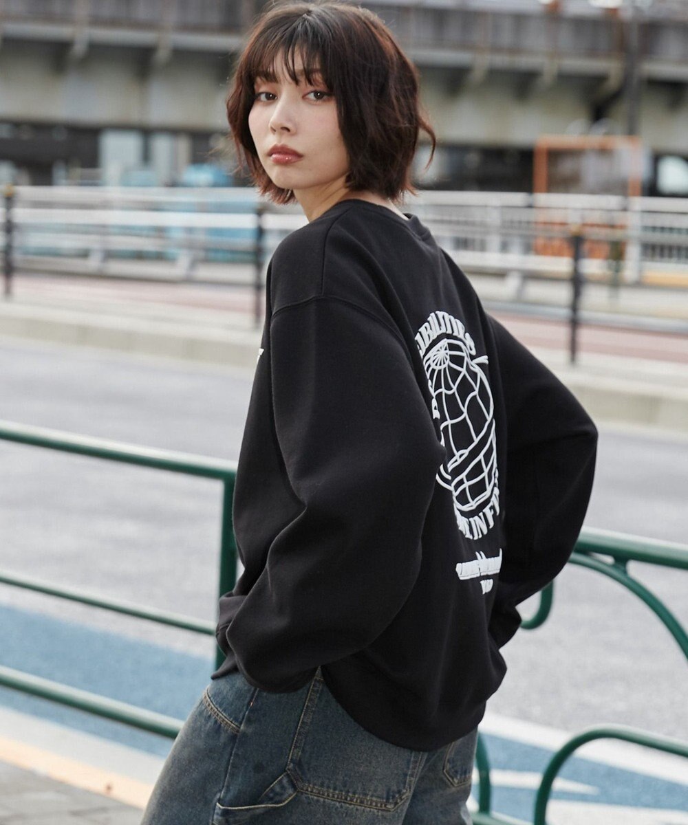 WEGO 【ユニセックス着用ITEM】リラックスフィットグラフィックプルオーバー 