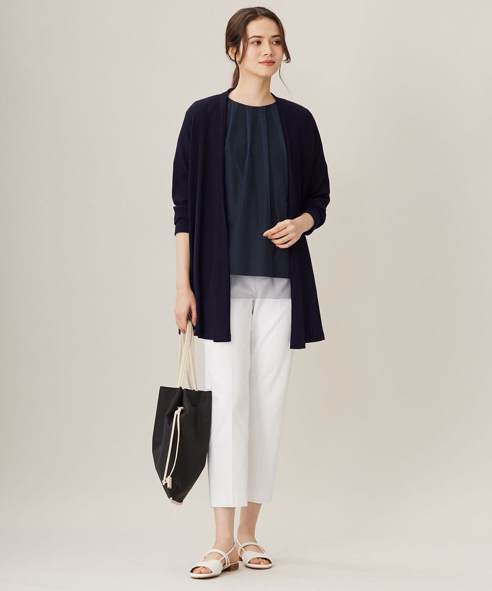自由区 【アンサンブル対応・洗える】ハンディ カーディガン ロング丈 