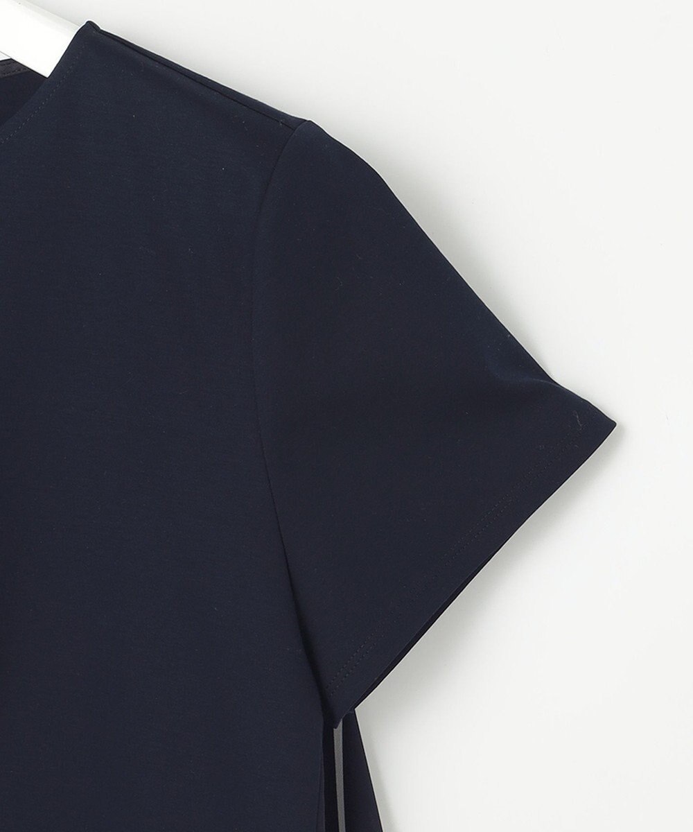 23区 【洗える】スカーフプリントコンビ バックデザイン カットソー 