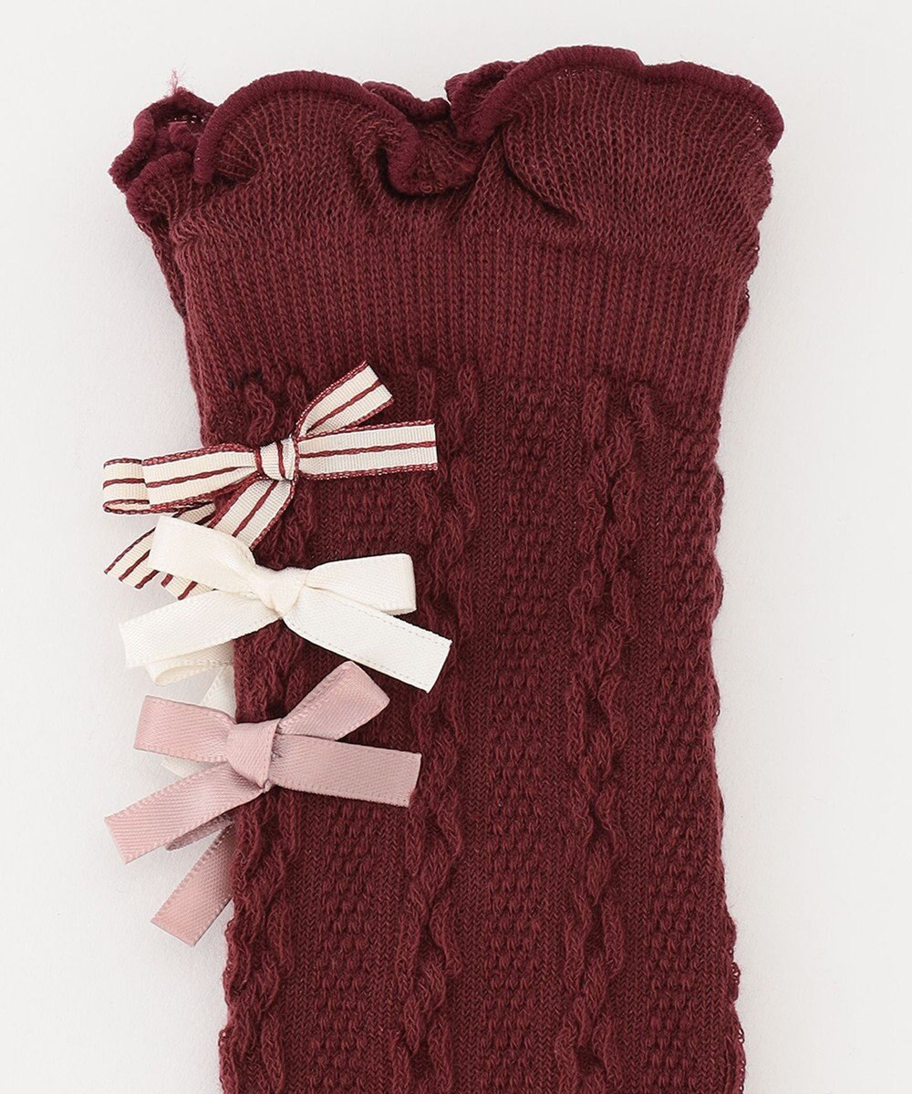 ANY KIDS ハイソックス（ケーブルリボン） 