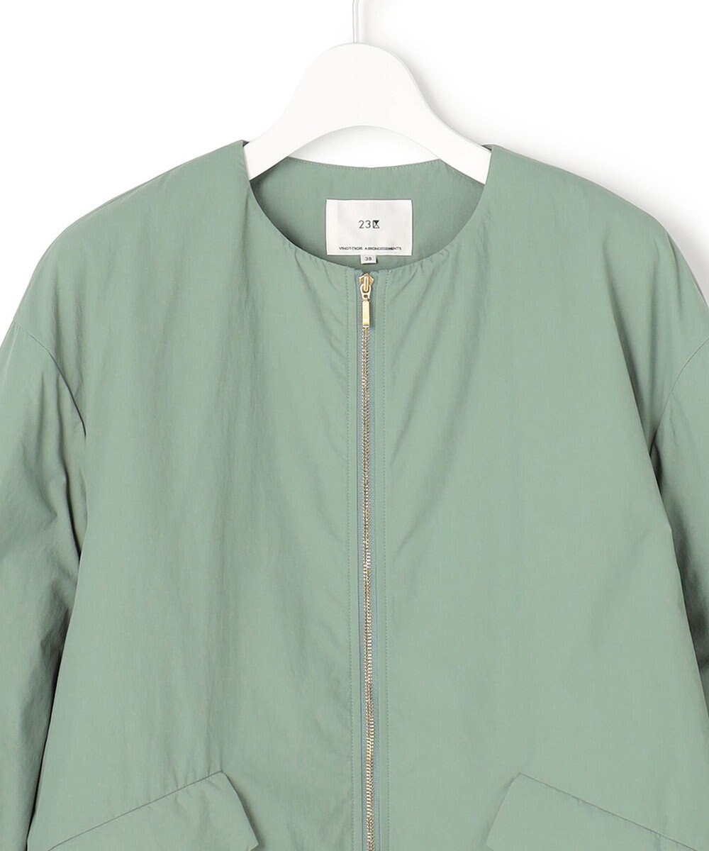 23区 【先行予約】ライトパディング ノーカラー アウター 